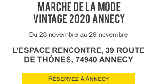 Billetterie Marché de la Mode Vintage 2020 #ANNECY