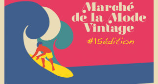 Visuel Marché de la Mode Vintage 2015 journée internationale du surf